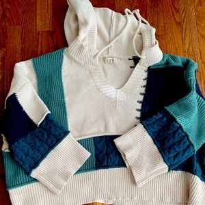 POL heavyweight, oversized sweater with hood